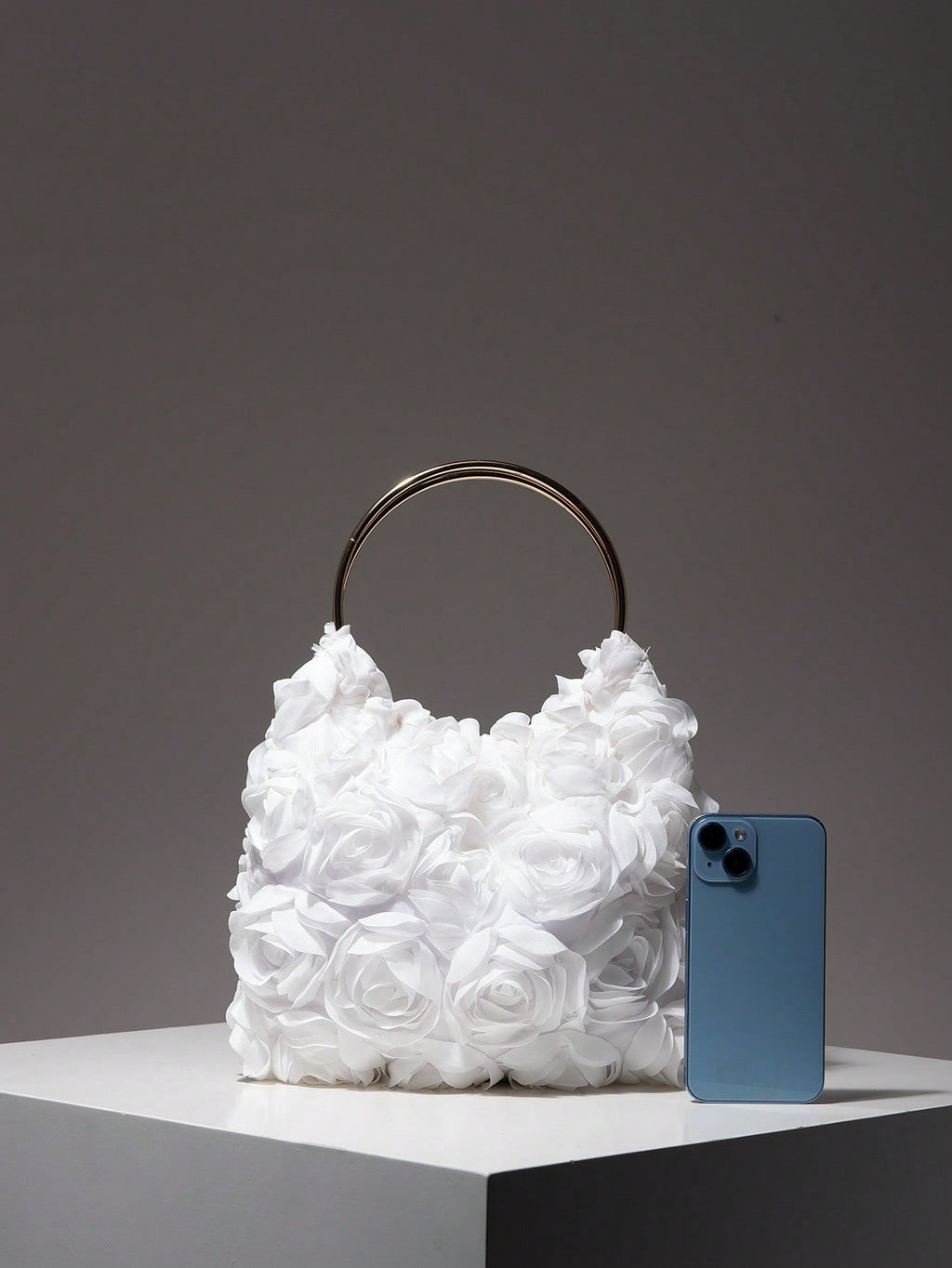 Exquisite Floral Bag For Women. White