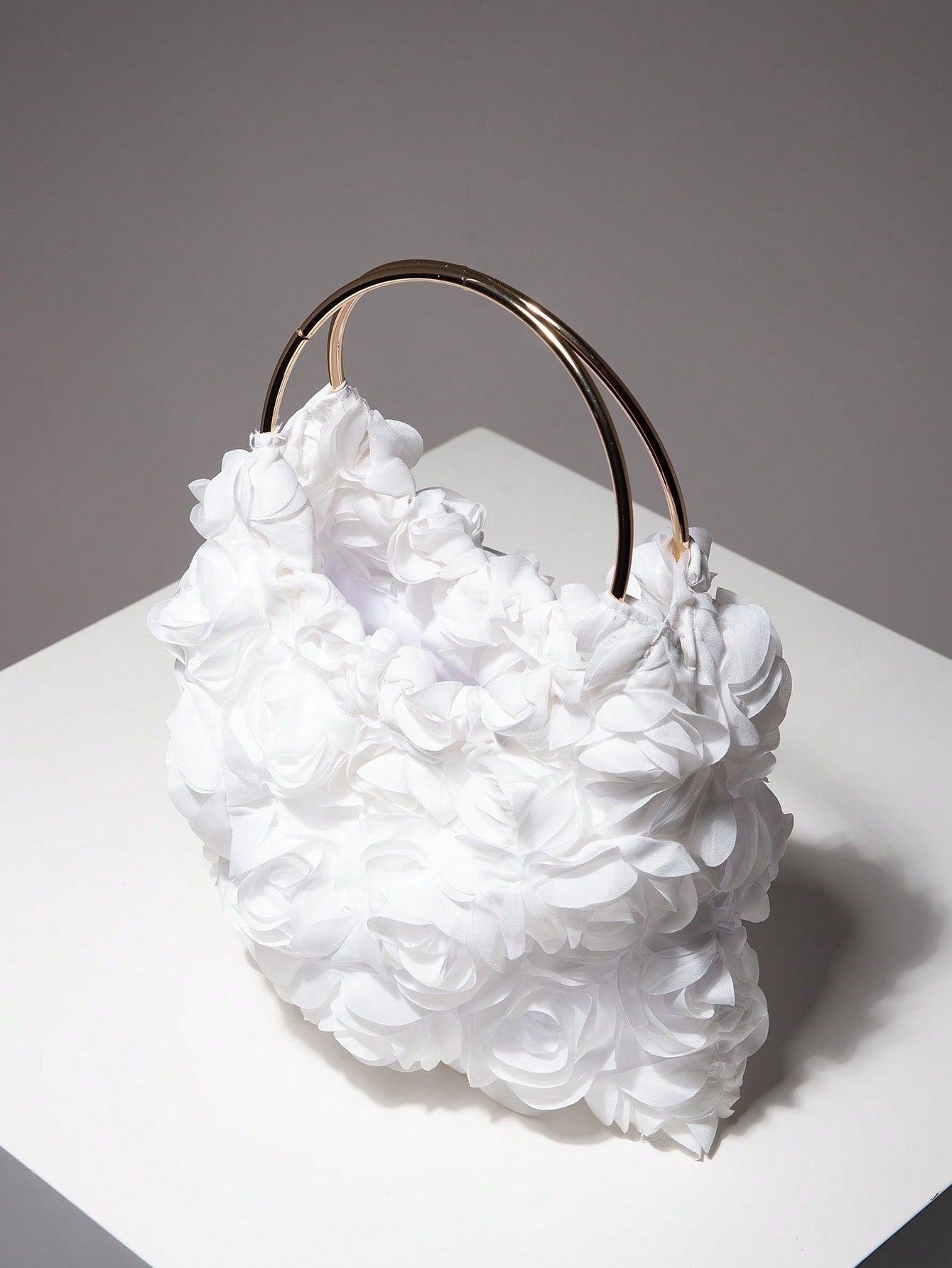 Exquisite Floral Bag For Women. White