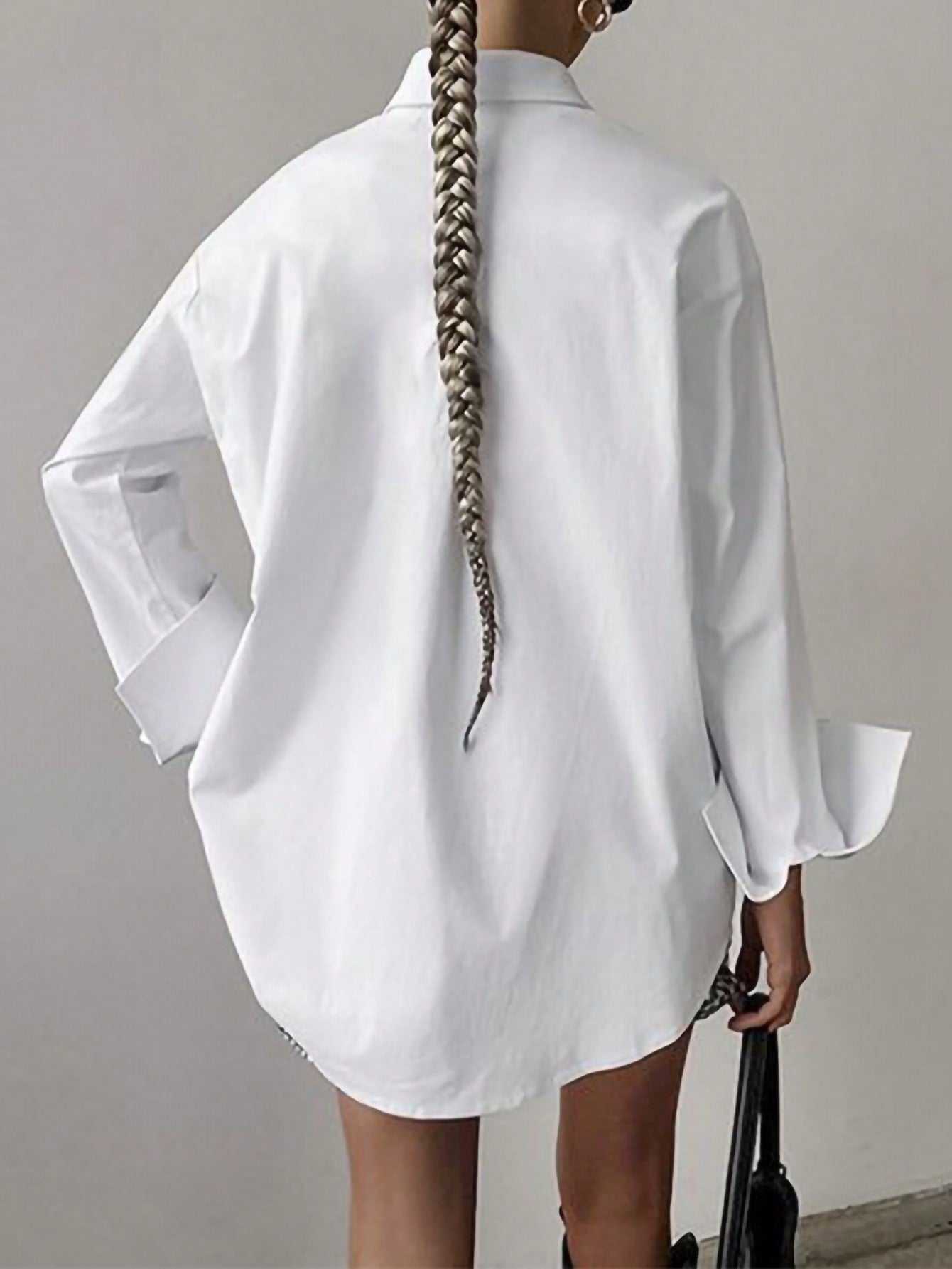 Oversize Womens White Blouse/ Shirt