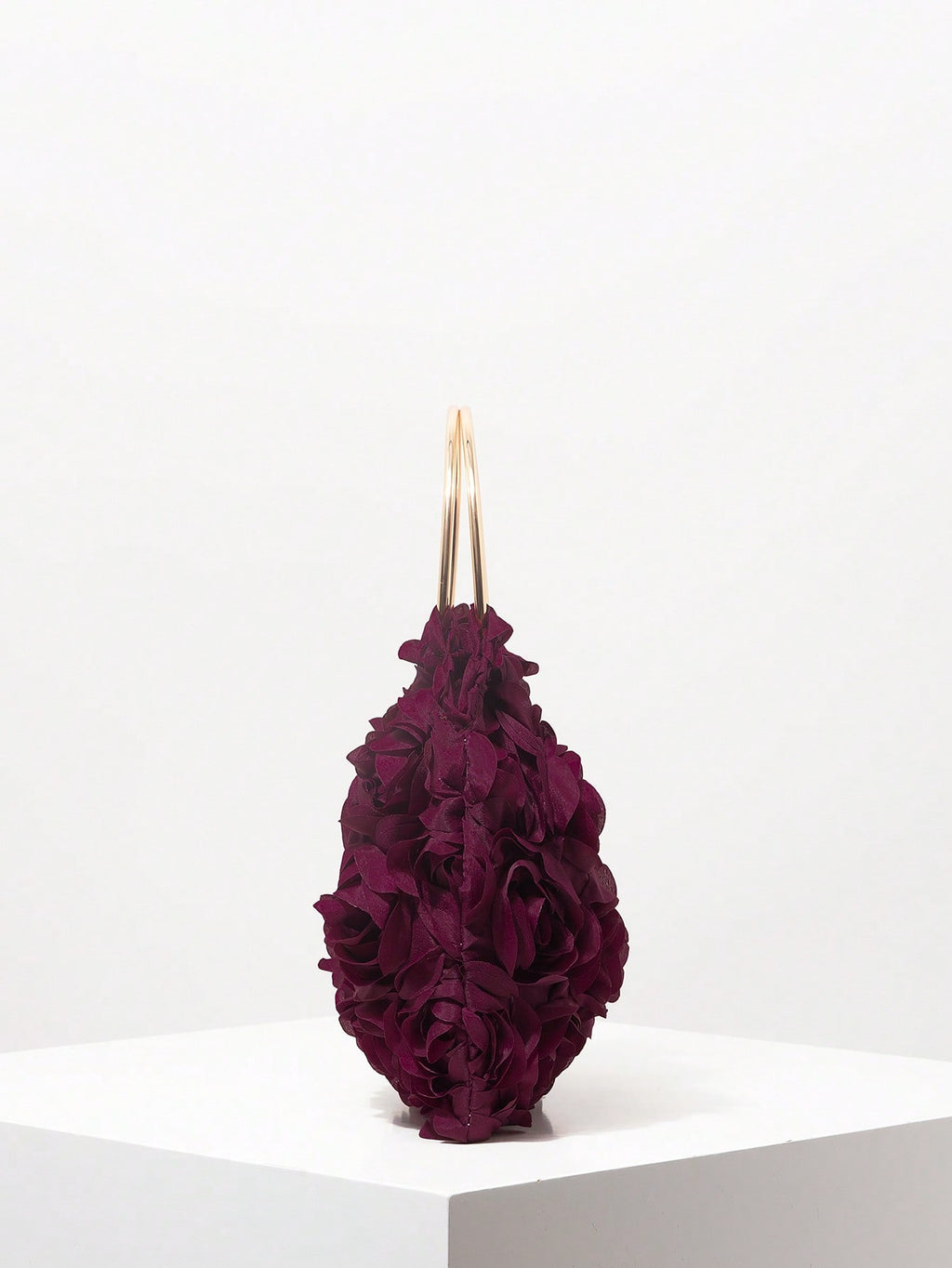 Exquisite Floral Bag For Women. Burgundy