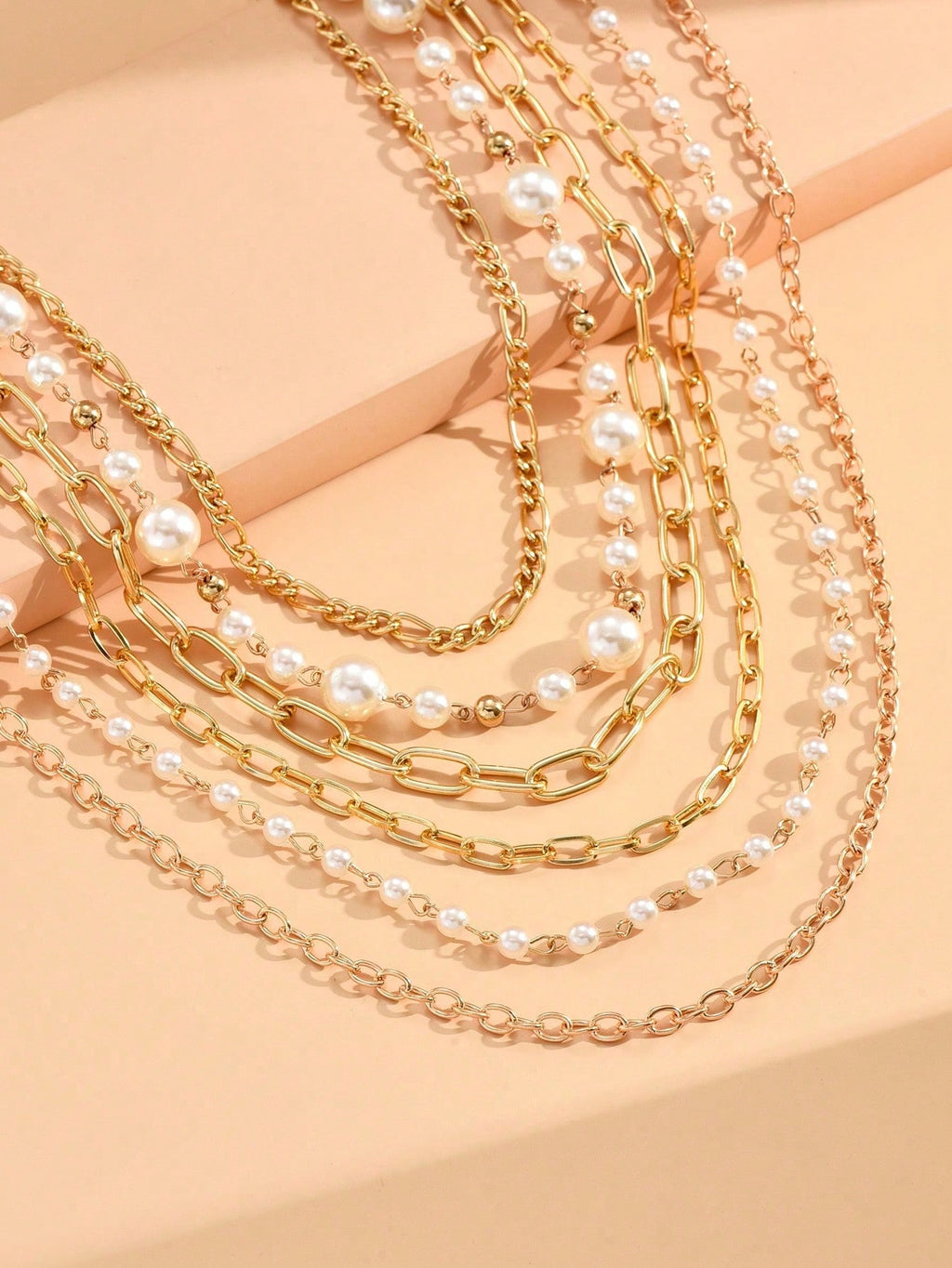 Vintage Multilayer Pearl Necklace,