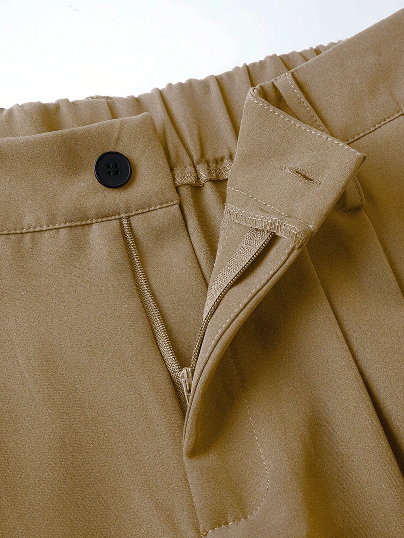 Women's Casual Spring Wide Leg Trousers. Beige