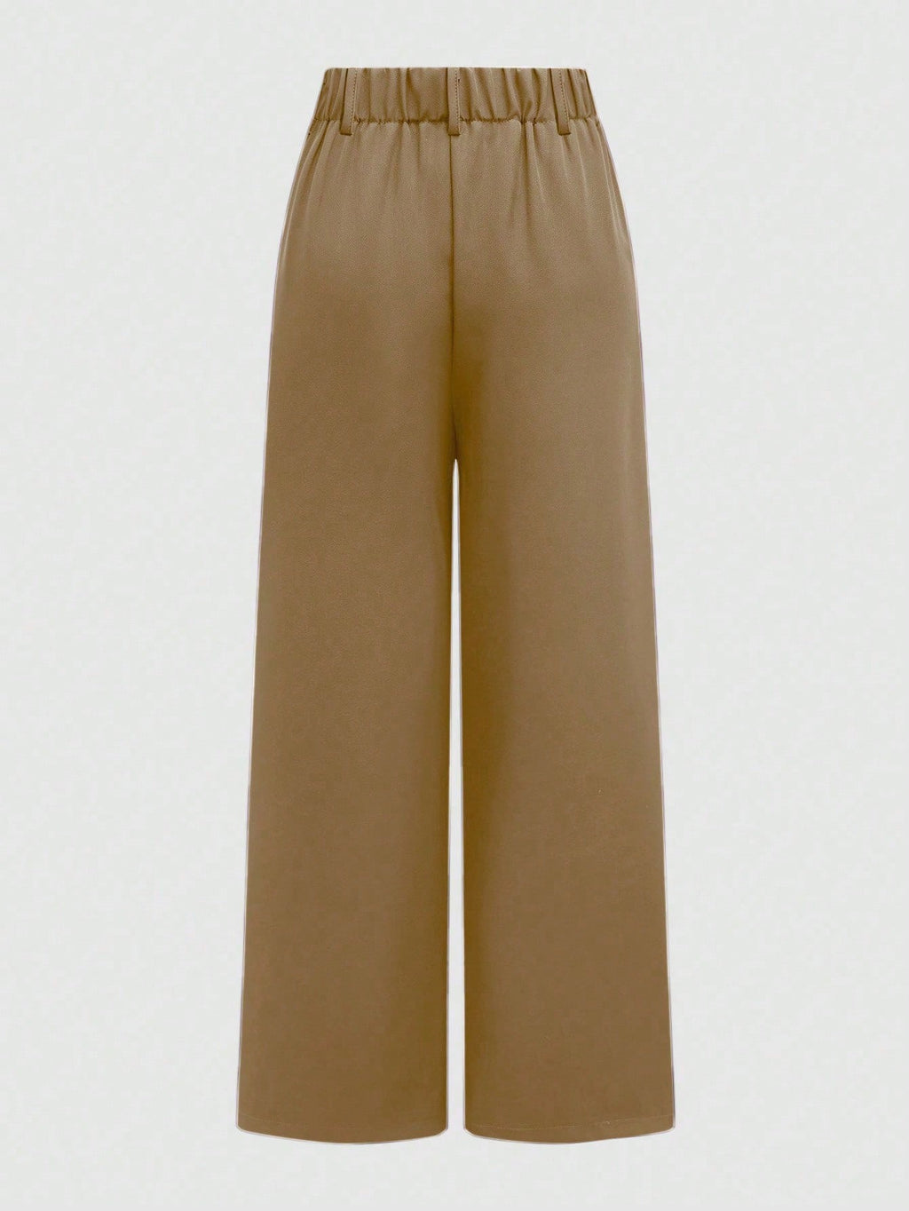 Women's Casual Spring Wide Leg Trousers. Beige